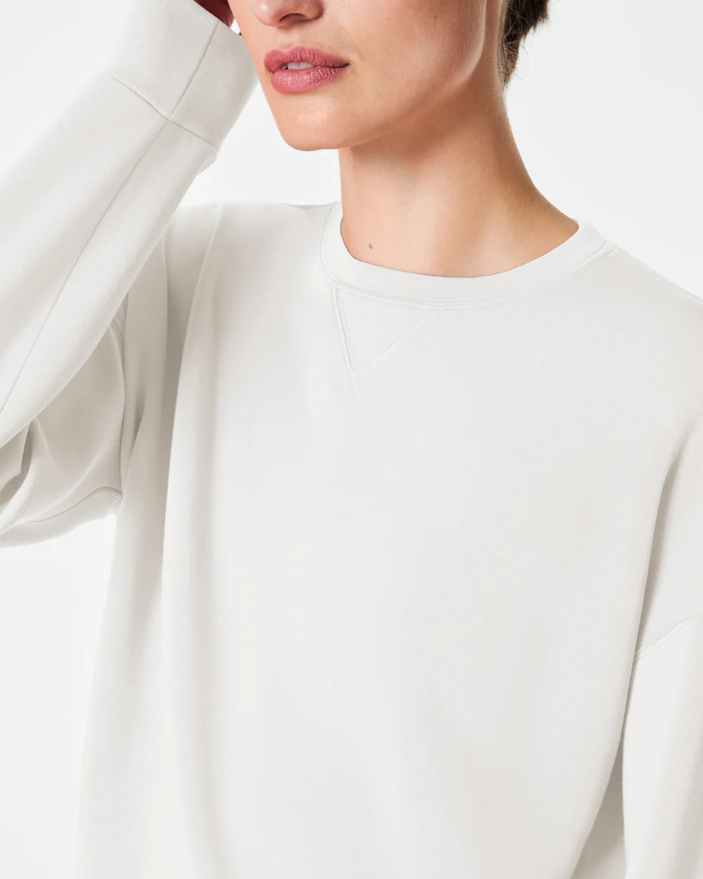 Spanx Airessentials Crew Neck Sweatshirt in Powder