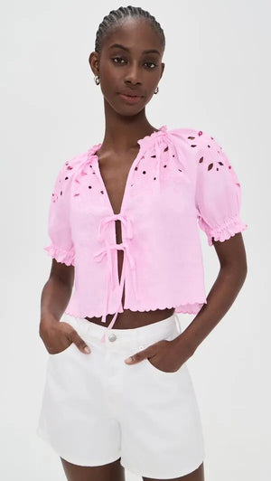 Rails Lizbeth Top in Cherry Blossom Eyelet