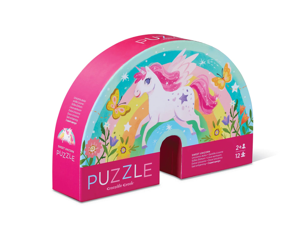 Crocodile Creek 12-pc Mini Puzzle in Sweet Unicorn