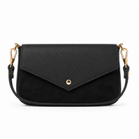German Fuentes Handbags - Leather and Suede Crossbody Bag GF0913