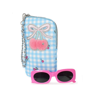 OMG Accessories Cherry Wristlet Case and Sunglasses