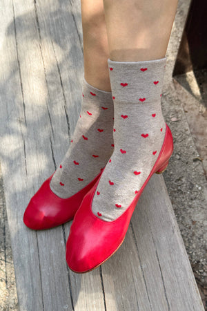 Le Bon Shoppe - Heart Sneaker Socks (multiple colors)