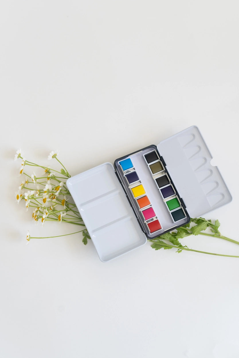 Bailey Rae Studio 12 Color Mini-Travel Watercolor Paint Palette