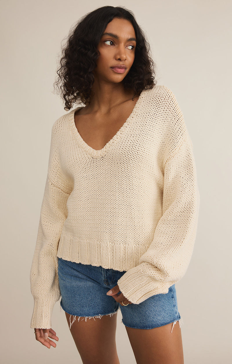 Z Supply Vida Sweater in Sea Salt