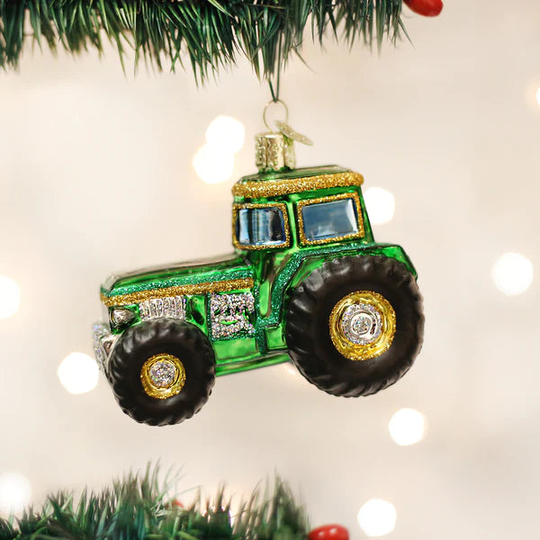 Old World Christmas Tractor Ornament