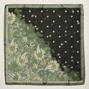 Frem NYC Paisley Polka Dot Satin Scarf - Multiple Colors!