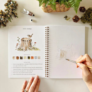 emily lex studio Woodland Watercolor Workbook