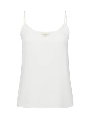 L'Agence Jane Spaghetti Strap Top in Ivory