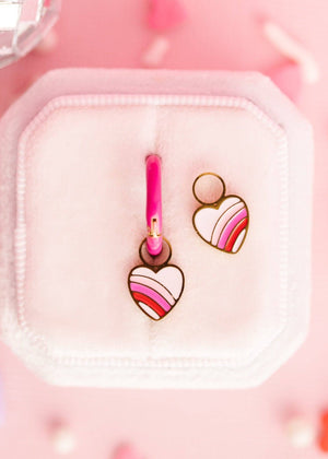 Pierced Co Rainbow Heart Charms