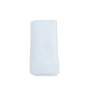 Angel Dear Swaddle Blanket in Tiny Cherry Stripe