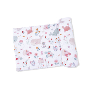 Angel Dear Swaddle Blanket in Garden Sea Creatures