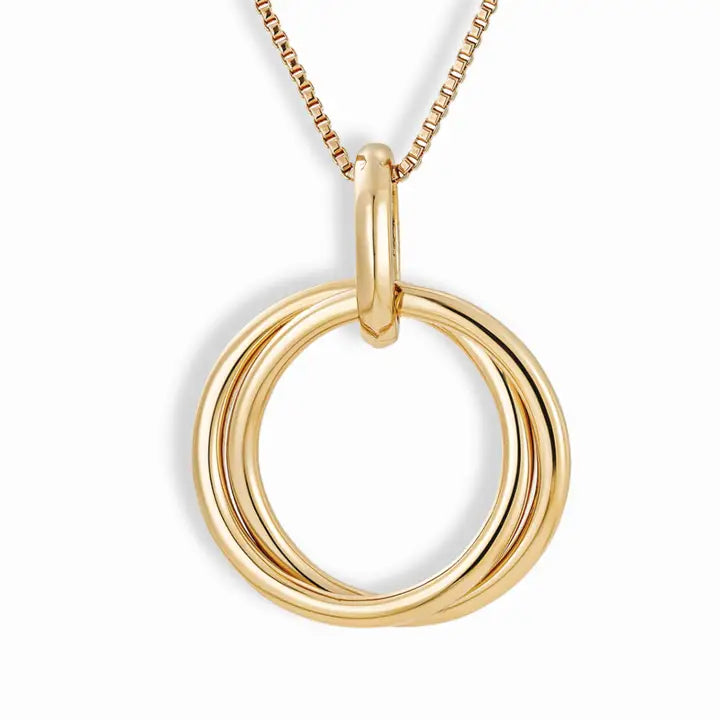 Mod + Jo Callie Ring Pendant Necklace in Gold