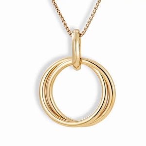 Mod + Jo Callie Ring Pendant Necklace in Gold