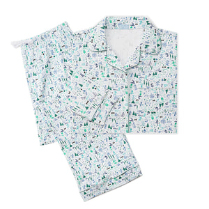 Joy Street Women's Long Pajama Set in Apres Ski