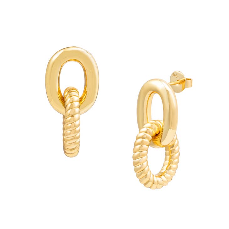 Mod + Jo Zoe Link Earrings in Gold