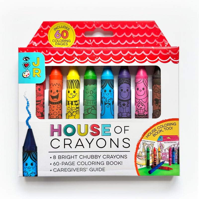 Bright Stripes Iheartart Jr House of Crayons with Coloring Book