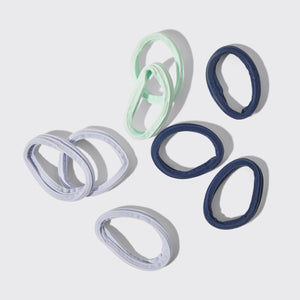 KITSCH Recycled Seamless Hair Elastics 8pc Set Garden Bouquet