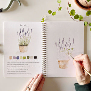 emily lex studio  Garden Watercolor Workbook
