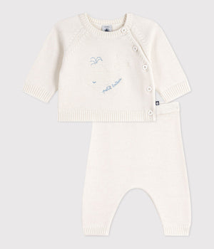 Petit Bateau Knit Set with Whale
