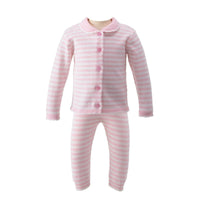 Rachel Riley Stripe Sweater Set in Pink