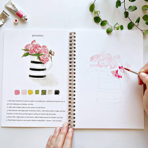 emily lex studio - Bouquets Watercolor Workbook
