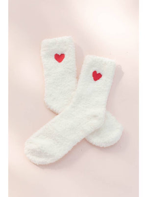 Space 46 Adult Valentine's Embroidery Heart Socks
