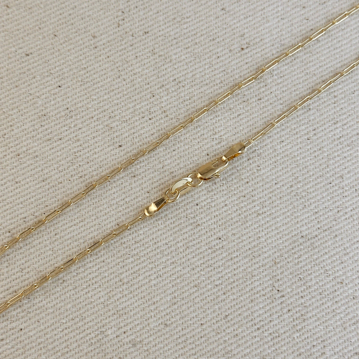 GoldFi 18k Gold Filled Mini Paperclip Chain