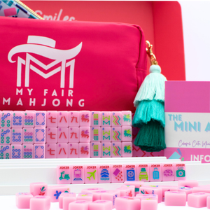 My Fair Mahjong Anywhere Series Travel Mahjong Set in Pink