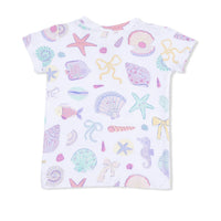 Angel Dear Loungewear Short Set in Beach Days