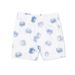 Angel Dear Loungewear Short Set in Blue Crabs