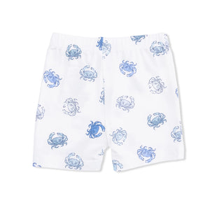 Angel Dear Loungewear Short Set in Blue Crabs
