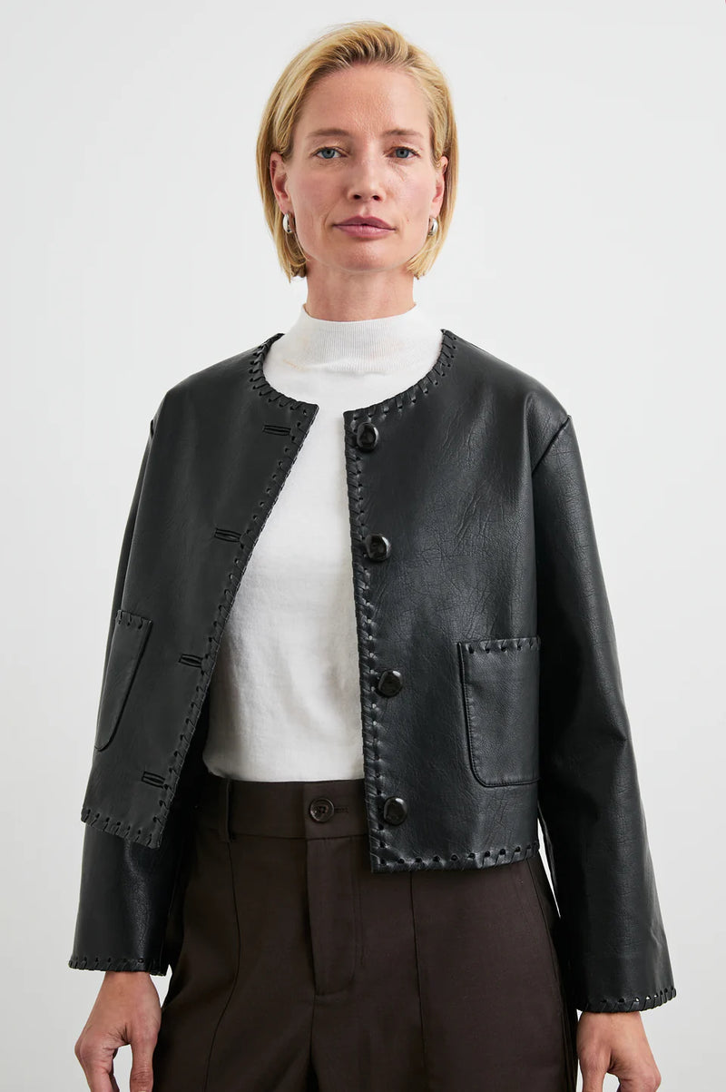 Rails Nevina Faux Leather Jacket in Black