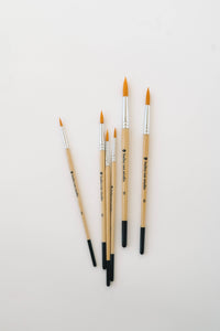 Bailey Rae Studio 6 Piece Round Tip Watercolor Brush Set