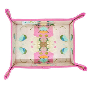 Laura Park Designs Monet's Garden Pink Snap Tray