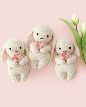 Cuddle + Kind Baby Bunny with Blooming Tulip