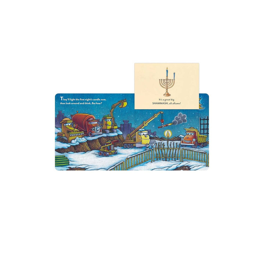 Construction Site Hanukkah Lights Board Book by Sherri Duskey Rinker