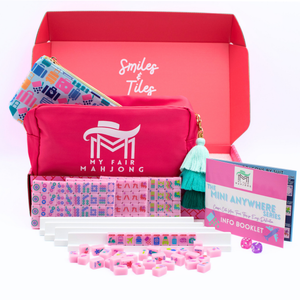 My Fair Mahjong Anywhere Series Travel Mahjong Set in Pink