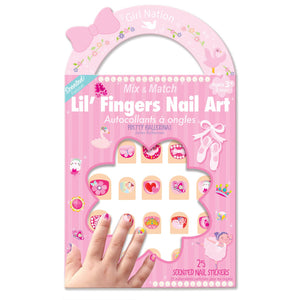 Girl Nation Ballet Bracelet and Nail Sticker Gift Pack