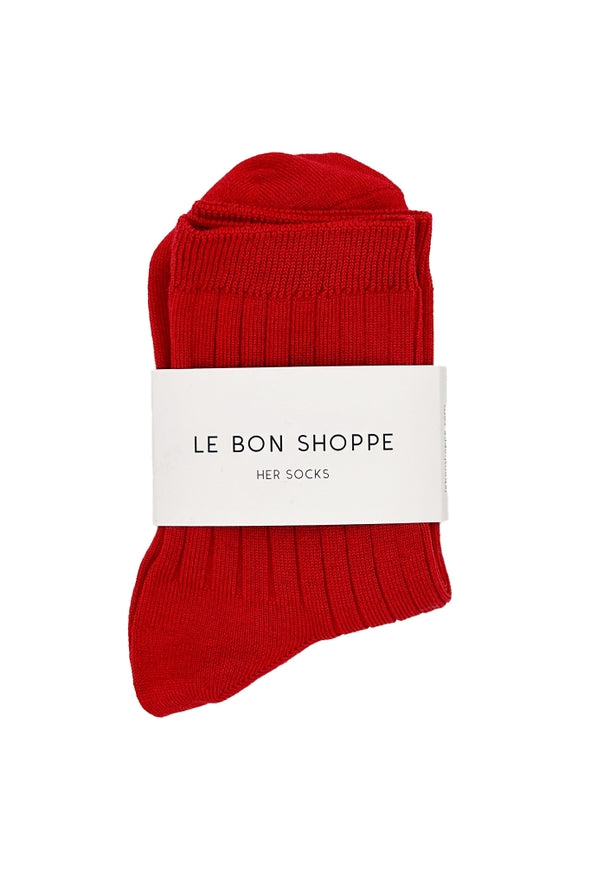 Le Bon Shoppe Her Socks Mercerized Combed Cotton Rib