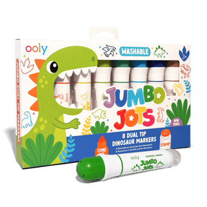 OOLY Jumbo Jots Dual Tip Dinosaur Stamp Markers