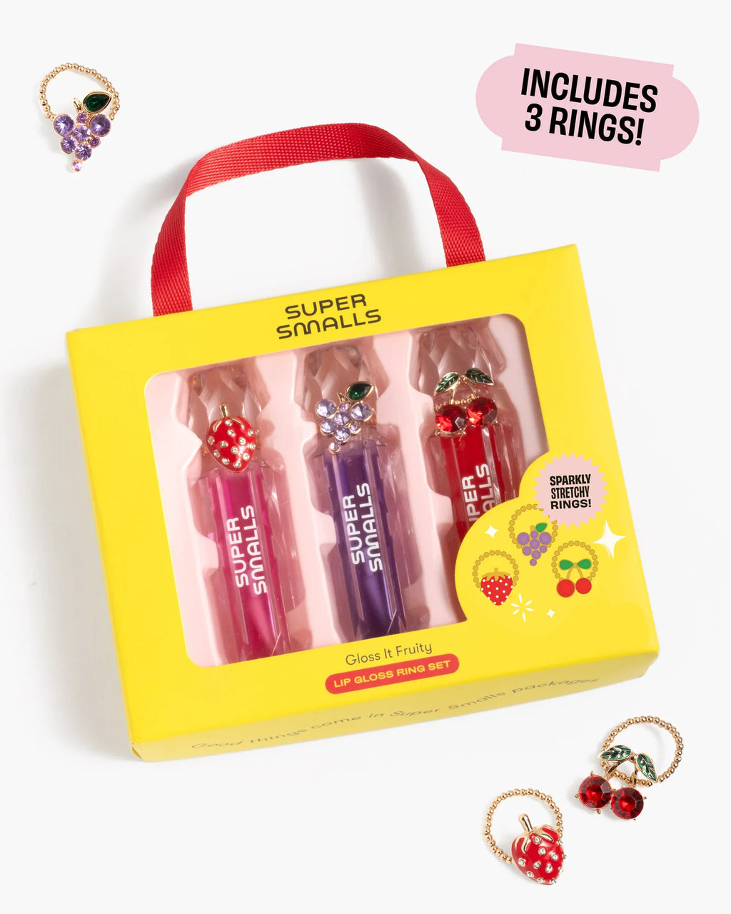 Super Smalls Gloss It Fruity Lip Gloss Ring Set