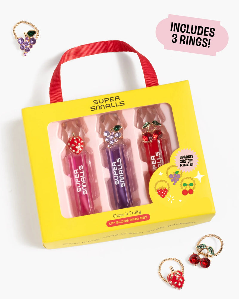Super Smalls Gloss It Fruity Lip Gloss Ring Set