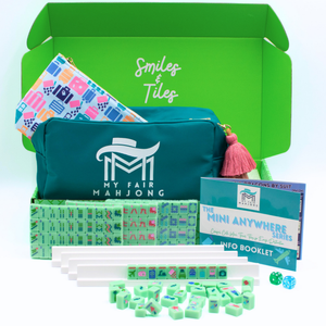 My Fair Mahjong Anywhere Series Mini Mahjong Set in Green