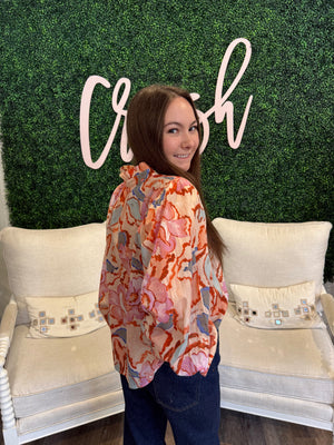 SUNCOO Paris Leya Blouse in Blush