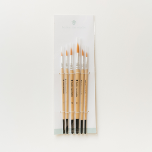Bailey Rae Studio 6 Piece Round Tip Watercolor Brush Set