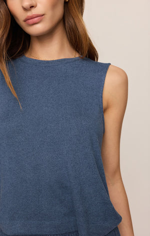 Z Supply Sloane Soft Knit Tank in True Navy