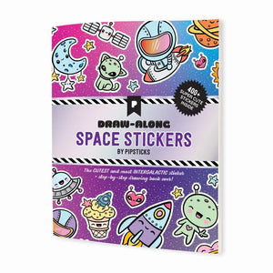 Pipsticks Draw Along Space Sticker Book