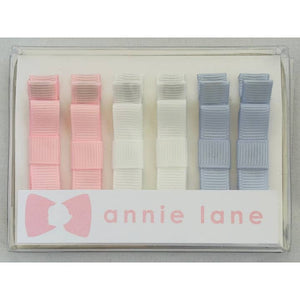 Annie Lane Hair Bows, Set of 6-Multiple Styles!
