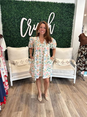Victoria Dunn Camille Dress in Celestial Garden