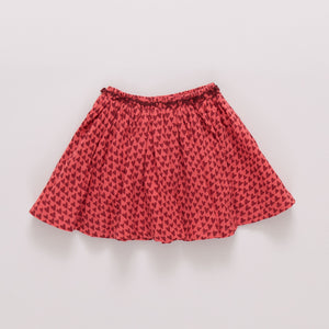 Pink Chicken Gianna Skirt in Red Mini Hearts